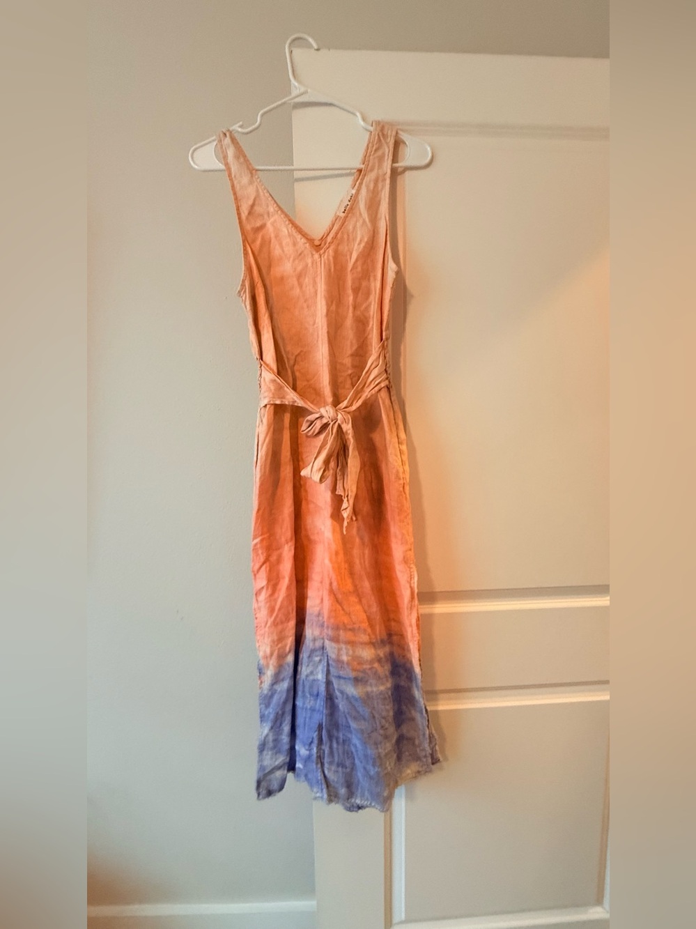 Bella Dahl Peach to Blue Ombre Midi Dress